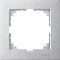 Рамка универсальная Schneider Electric Merten M-Pure 1-м. алюминий  картинка